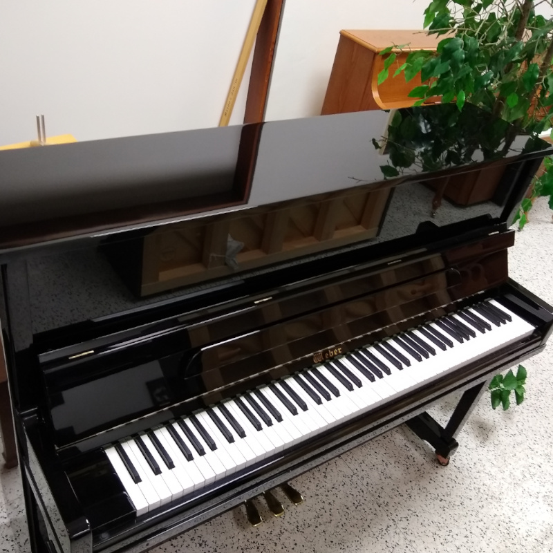 Weber Upright Piano Black Polish
