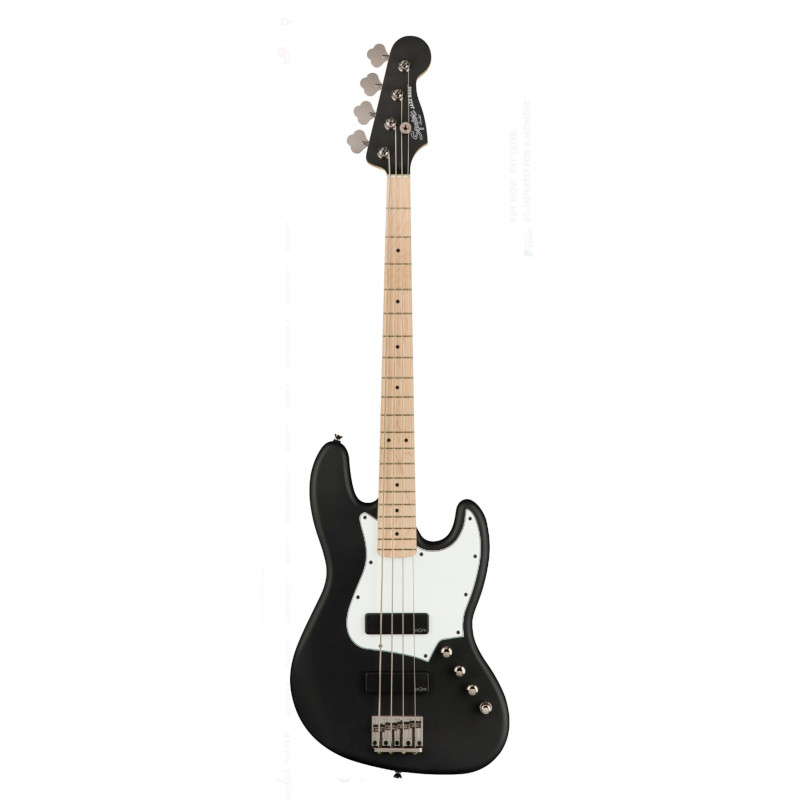 Squier Contemporary Active Jazz Bass® HH, Maple Fingerboard, Flat Black