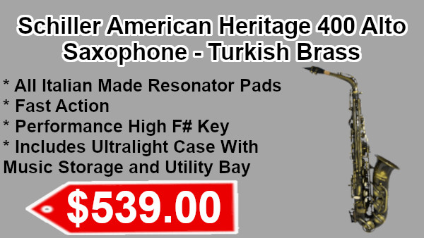 Schiller American Heritage 400 Alto Saxophone - Turkish Brass on sale