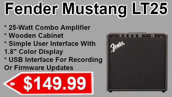 Fender Mustang LT25 on sale