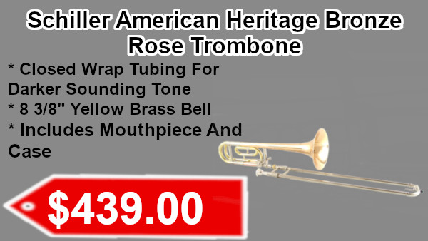 Schiller American Heritage Bronze Rose Trombone on sale