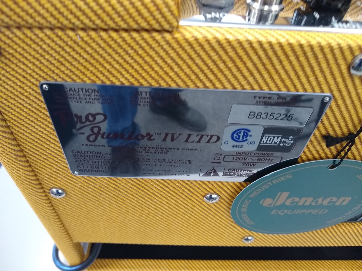 Fender Pro Junior IV Ltd Tube Amplifier