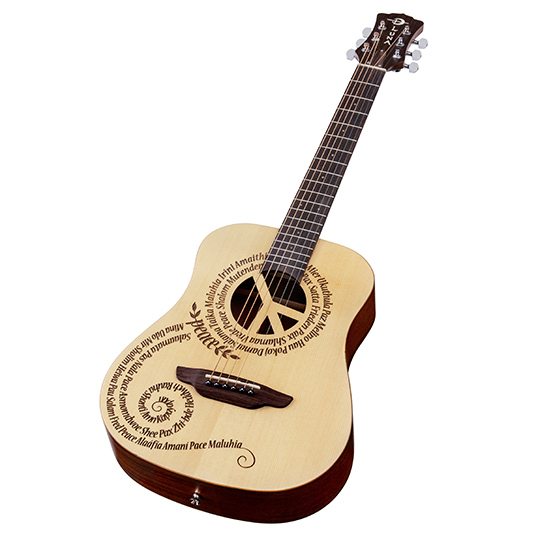 Luna Safari Peace Travel Guitar w/ Gigbag - SAF PCE