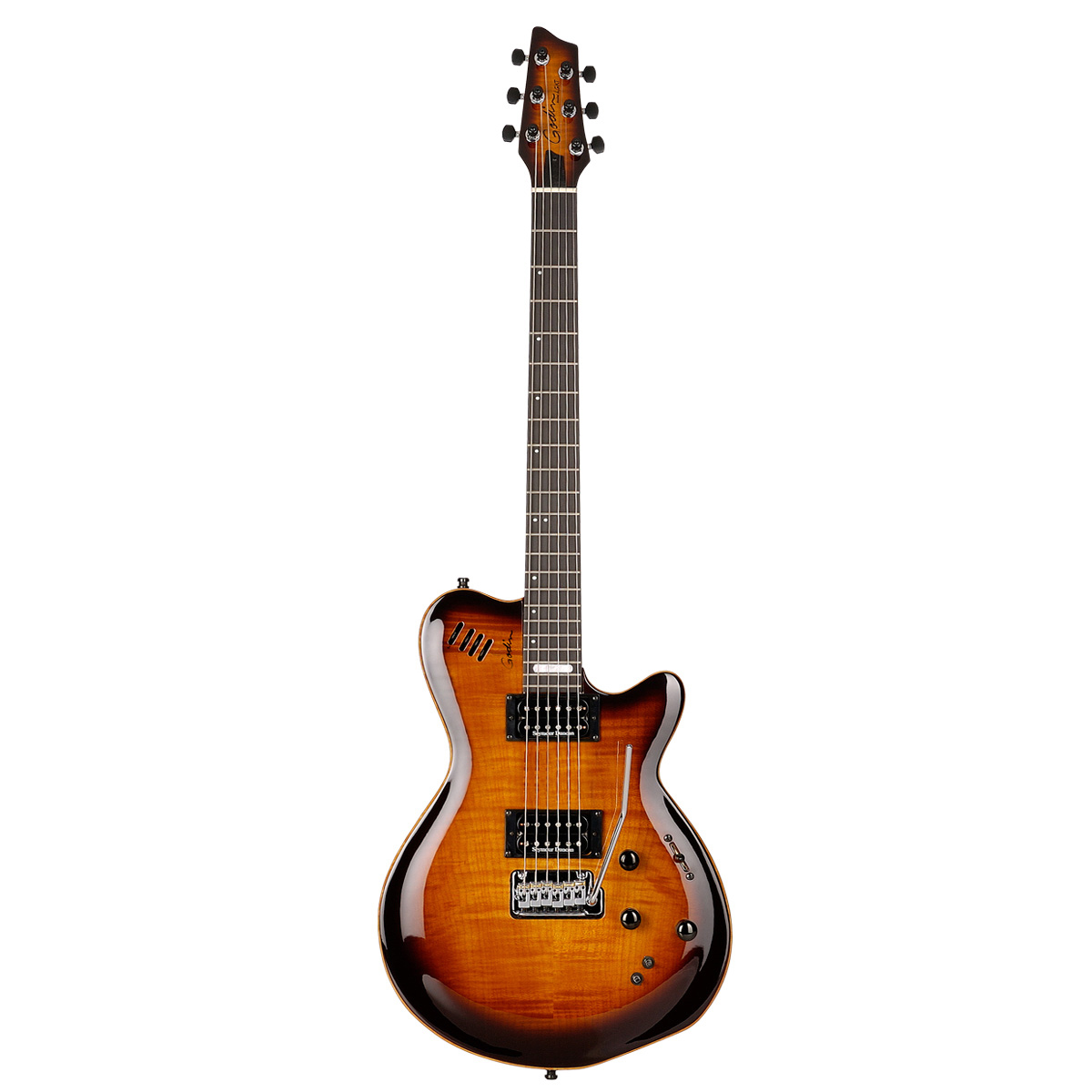 Godin 24124 LGXT Cognacburst Flame AA Electric Guitar