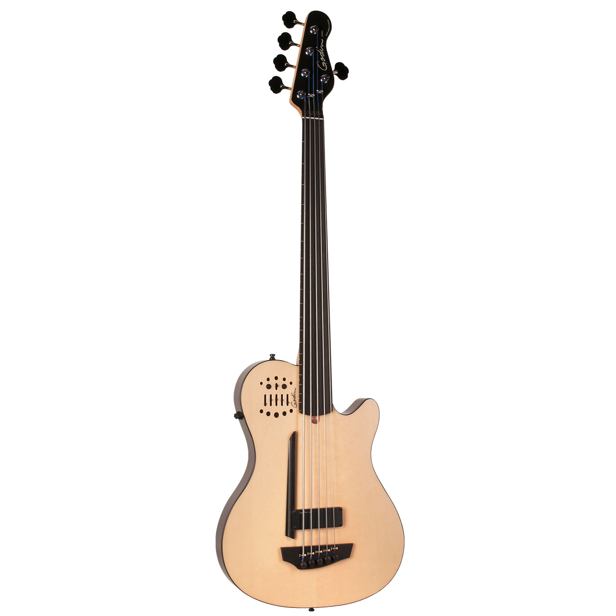 Godin 33638 A5 Fretless Acoustic Electric Bass Guitar