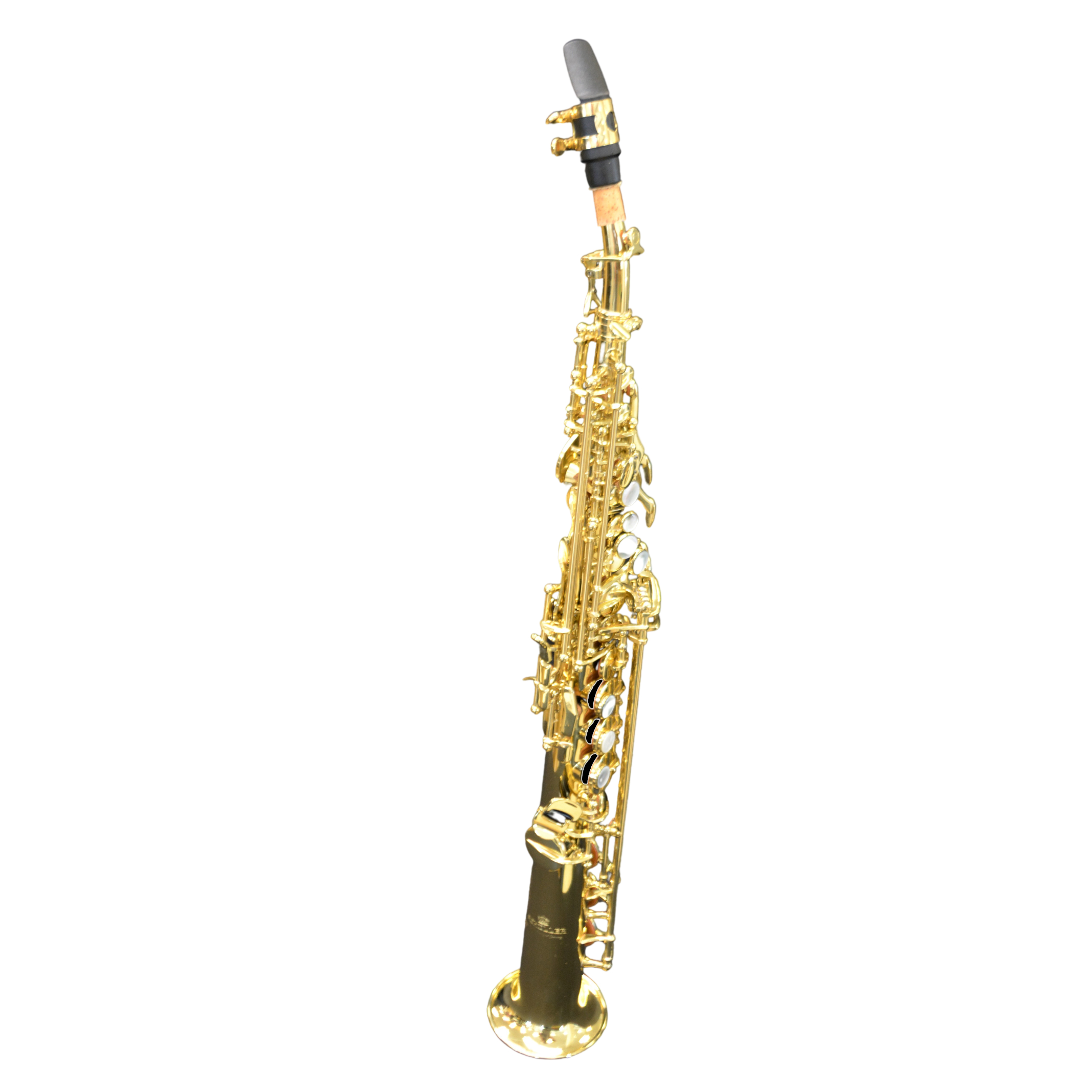Schiller Elite V Soprano Saxophone Gold Lacquer W/Enlarged Bell