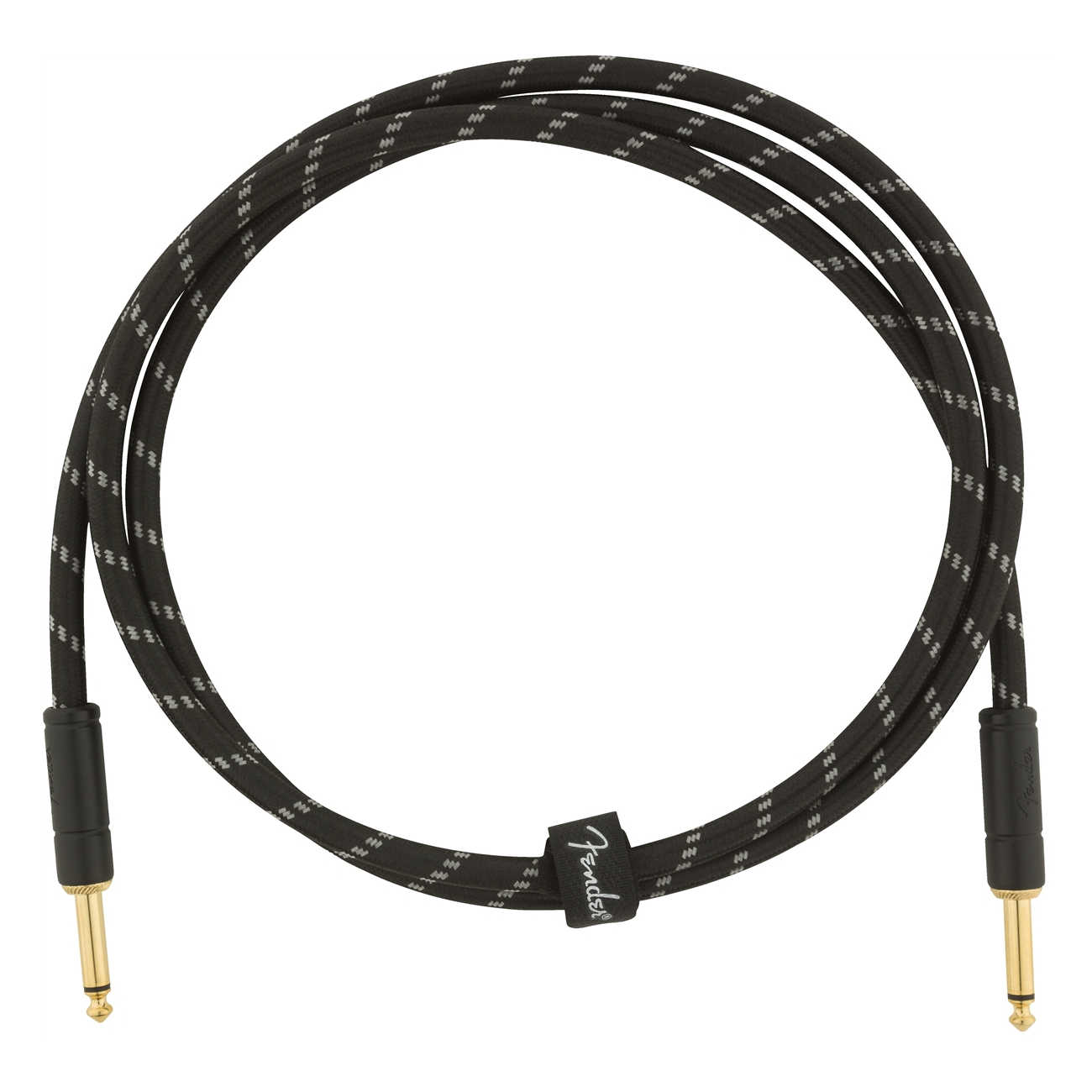 Fender Deluxe Series Instrument Cable, 5 FT, Black Tweed