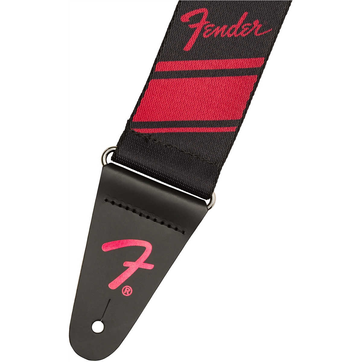 Fender® Nylon Competition Stripe Strap, Ruby