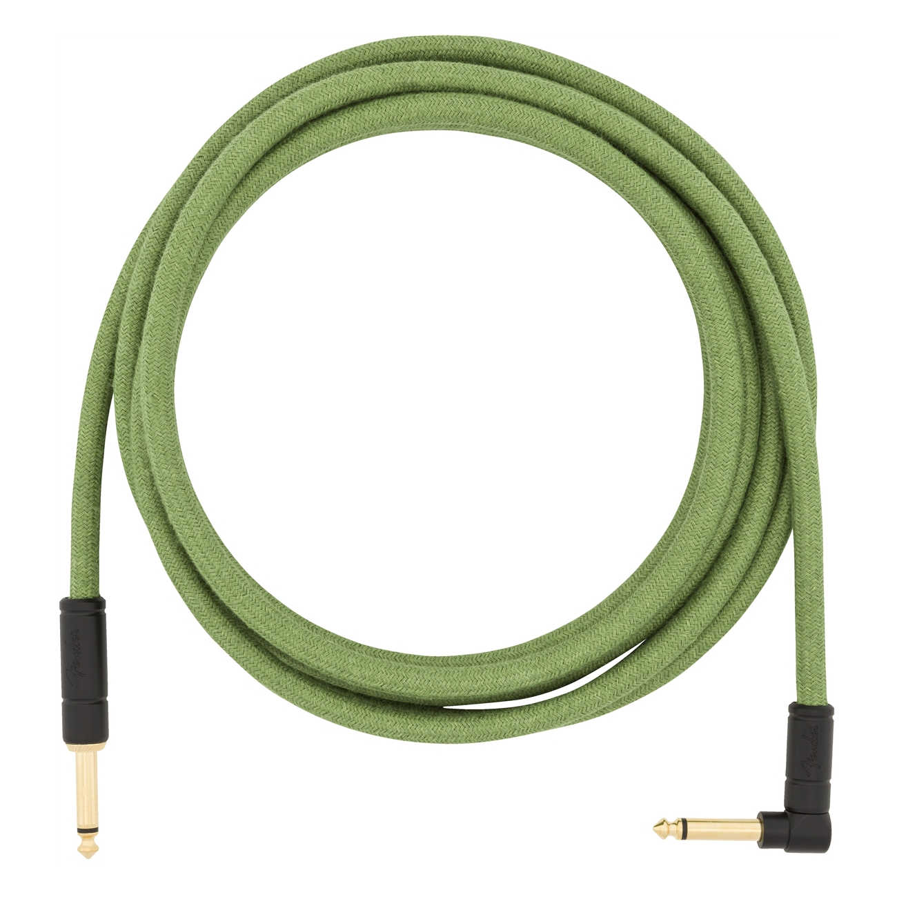 Fender Festival Hemp Instrument Cables,10 FT,Green