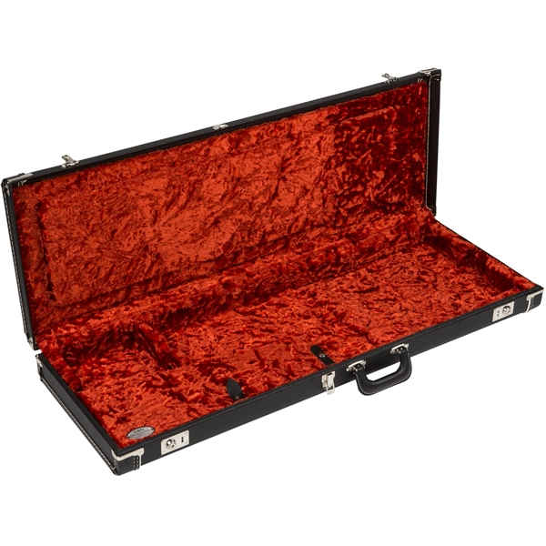 Fender G&G Deluxe Hardshell Cases - Stratocaster®/Telecaster®, Black with Orange Plush Interior
