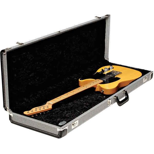 Fender G&G Deluxe Hardshell Cases - Stratocaster®/Telecaster®, Black Tweed with Black Interior