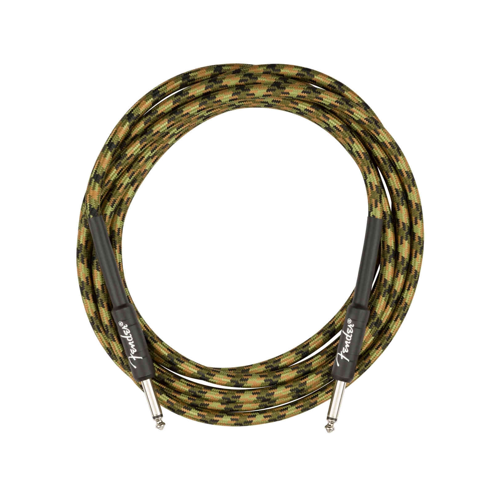 Fender Professional Series Instrument Cable, 10 FT, Woodland Camo