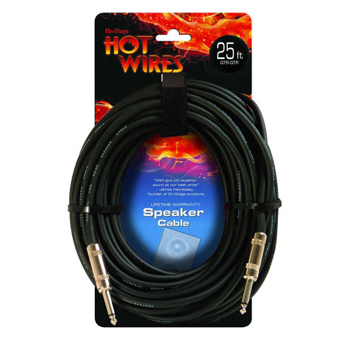 On-Stage SP14-25 Speaker Cable (25', QTR-QTR)