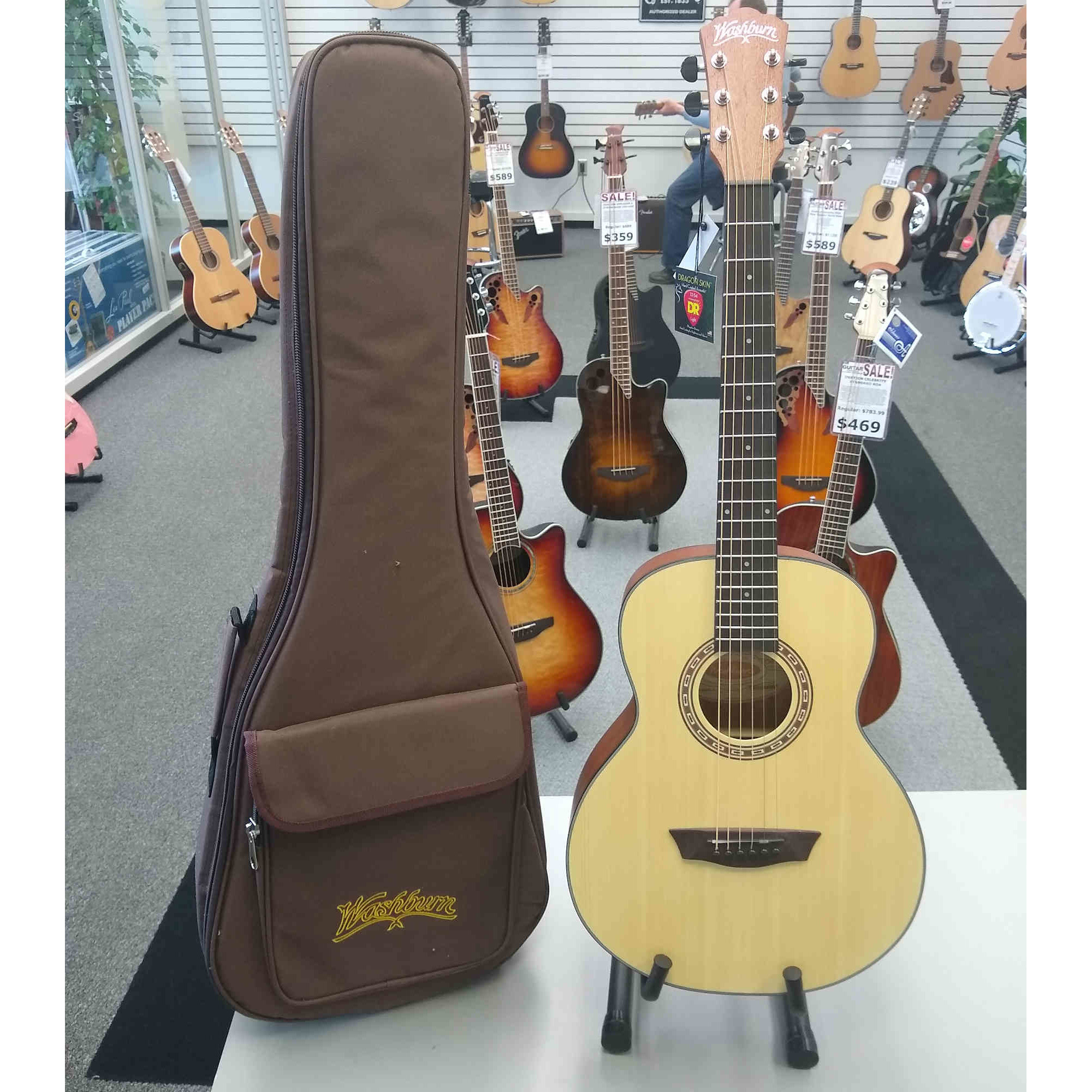 Washburn Apprentice Series G5 Mini Acoustic Guitar