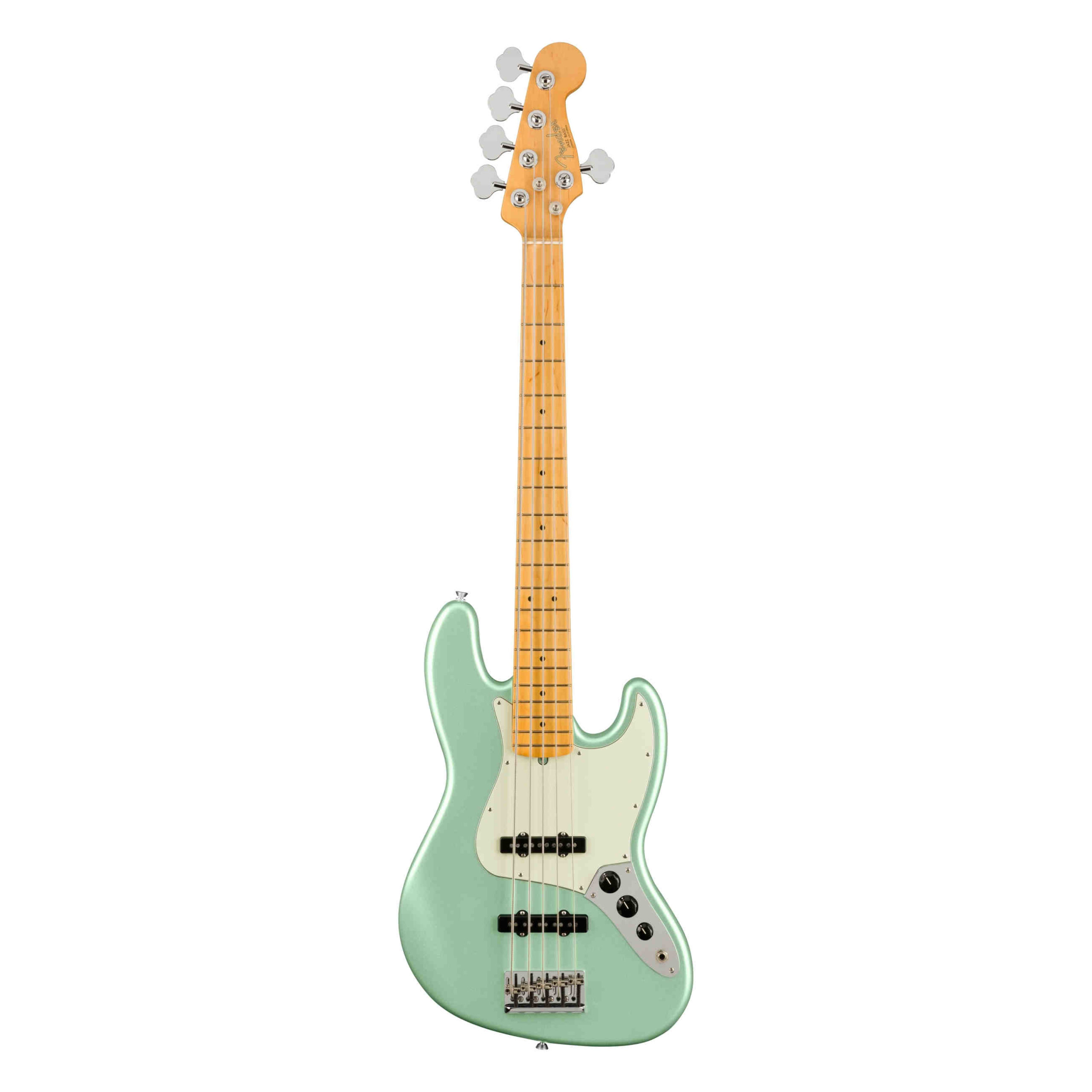 Fender American Professional II Jazz Bass® V, Maple Fingerboard, Mystic Surf Green