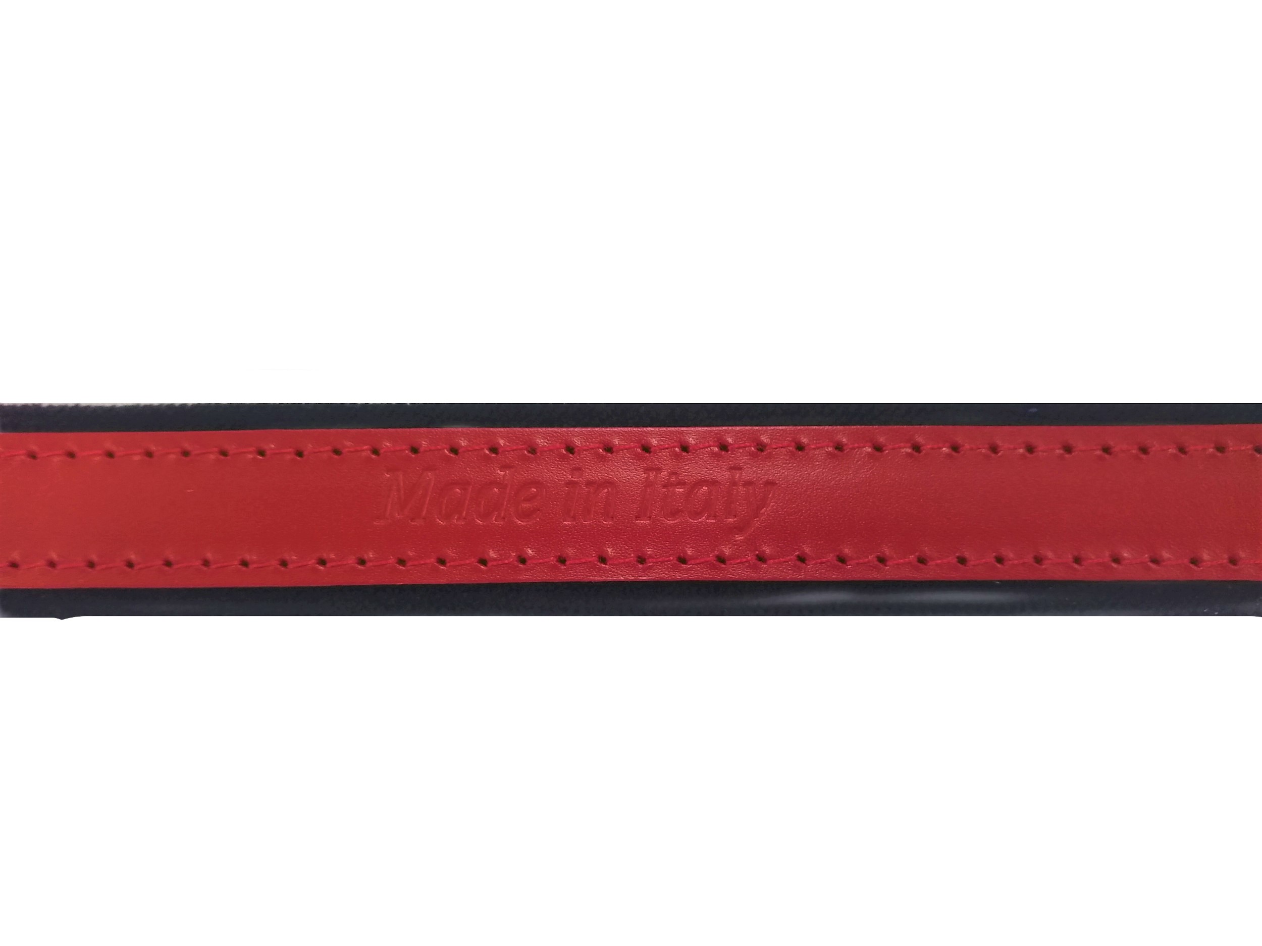 Hohner Extra Large Accordion Leather Straps - Red/Black