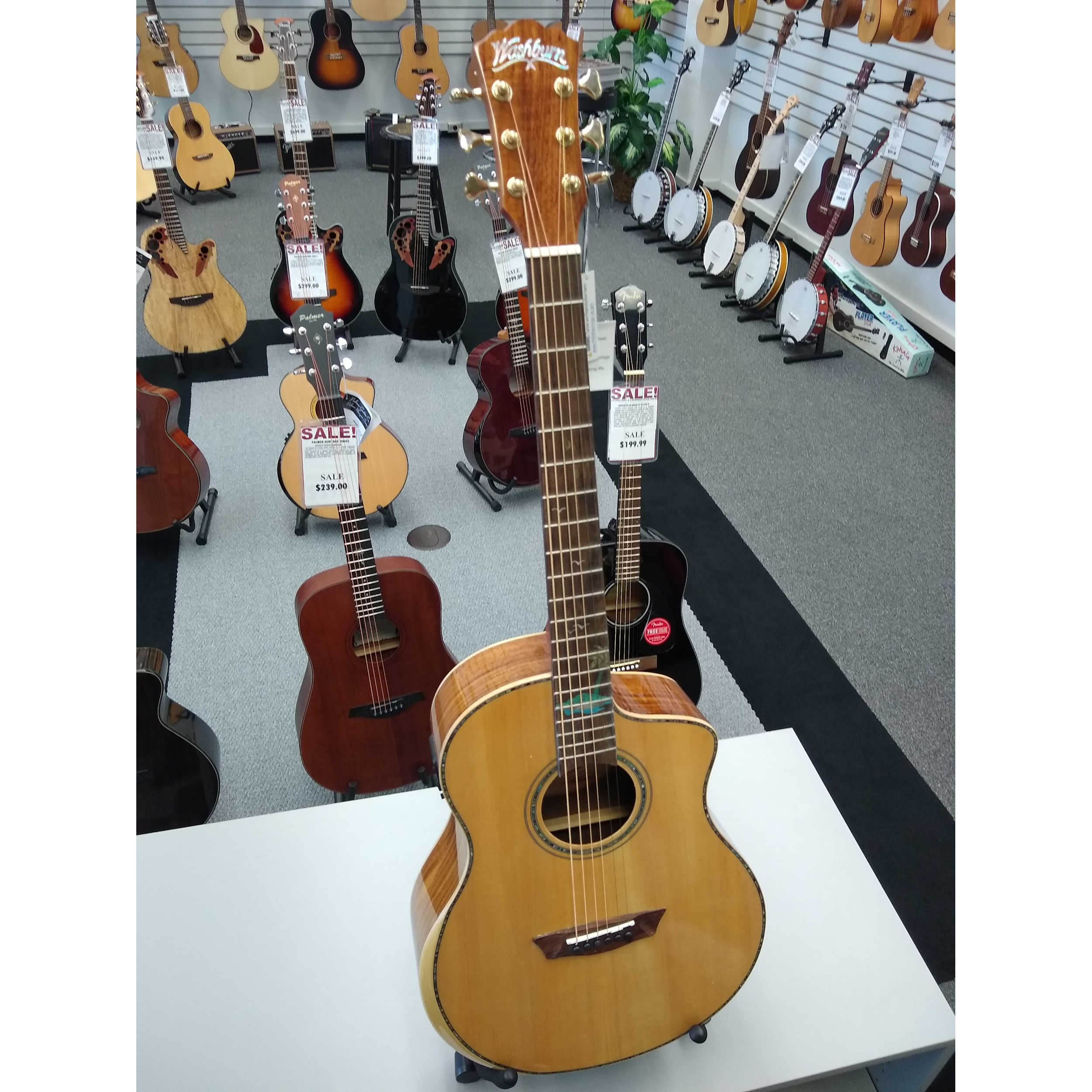 Washburn Bella Tono Allure SC56S Studio Acoustic-Electric Guitar