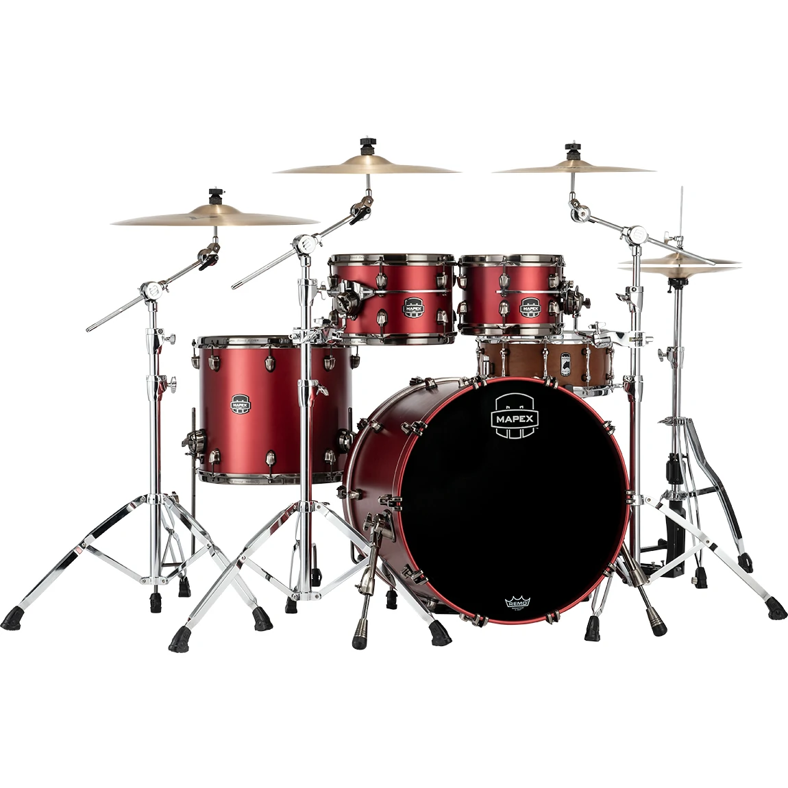 Mapex Saturn Evolution Classic Maple 4-Piece Shell Pack - Tuscan Red Lacquer