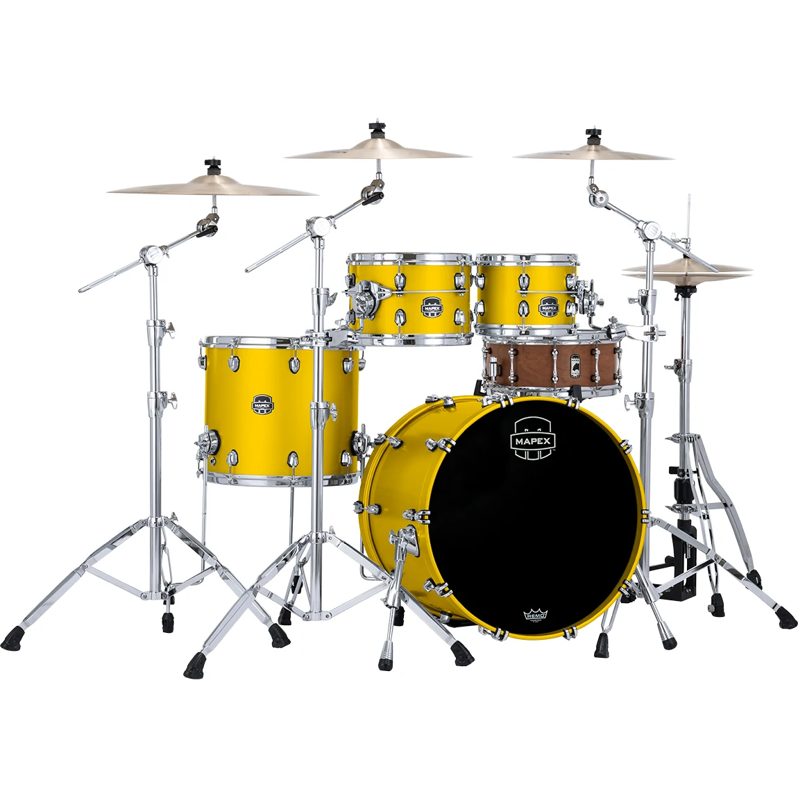 Mapex Saturn Evolution Classic Maple 4-Piece Shell Pack - Tuscan Yellow Lacquer