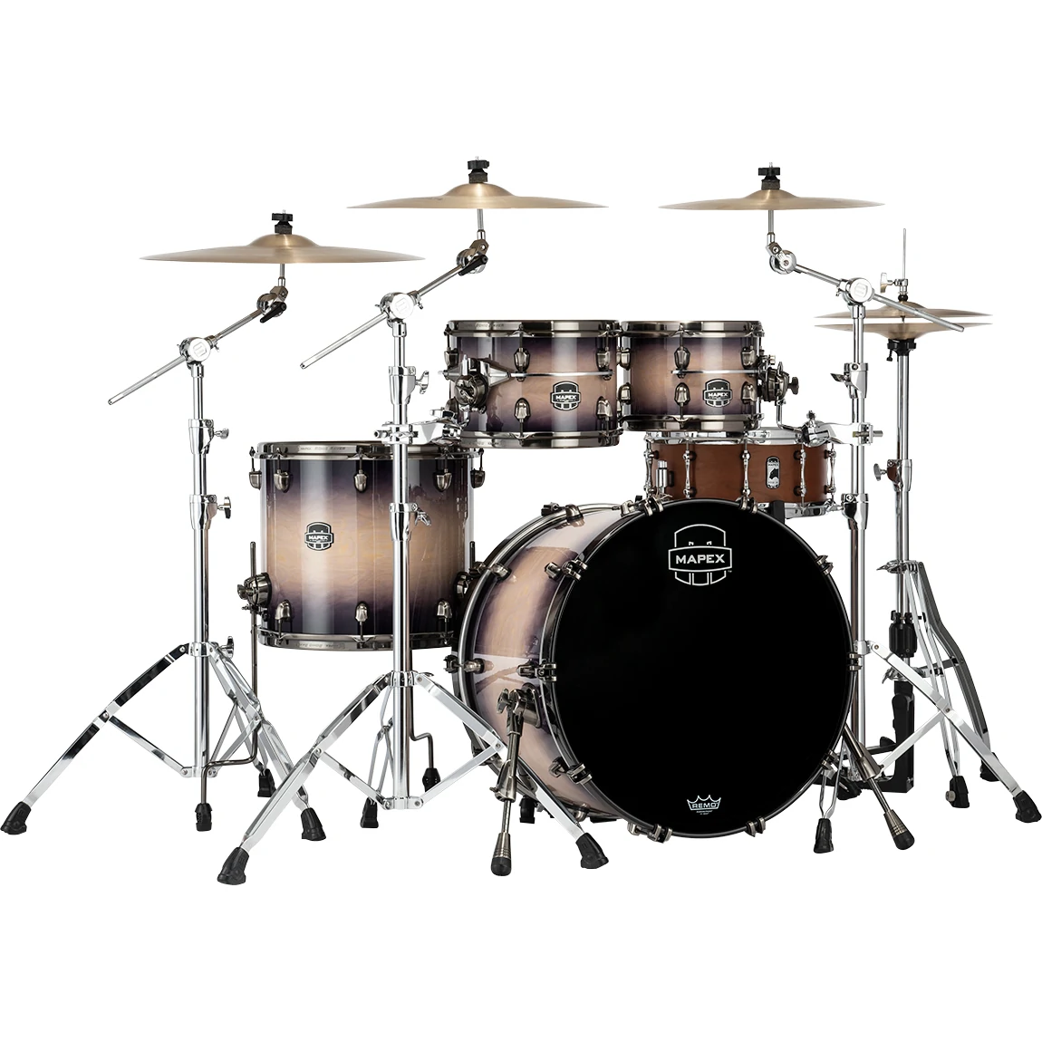 Mapex Saturn Evolution Classic Maple 4-Piece Shell Pack - Exotic Violet Burst Lacquer
