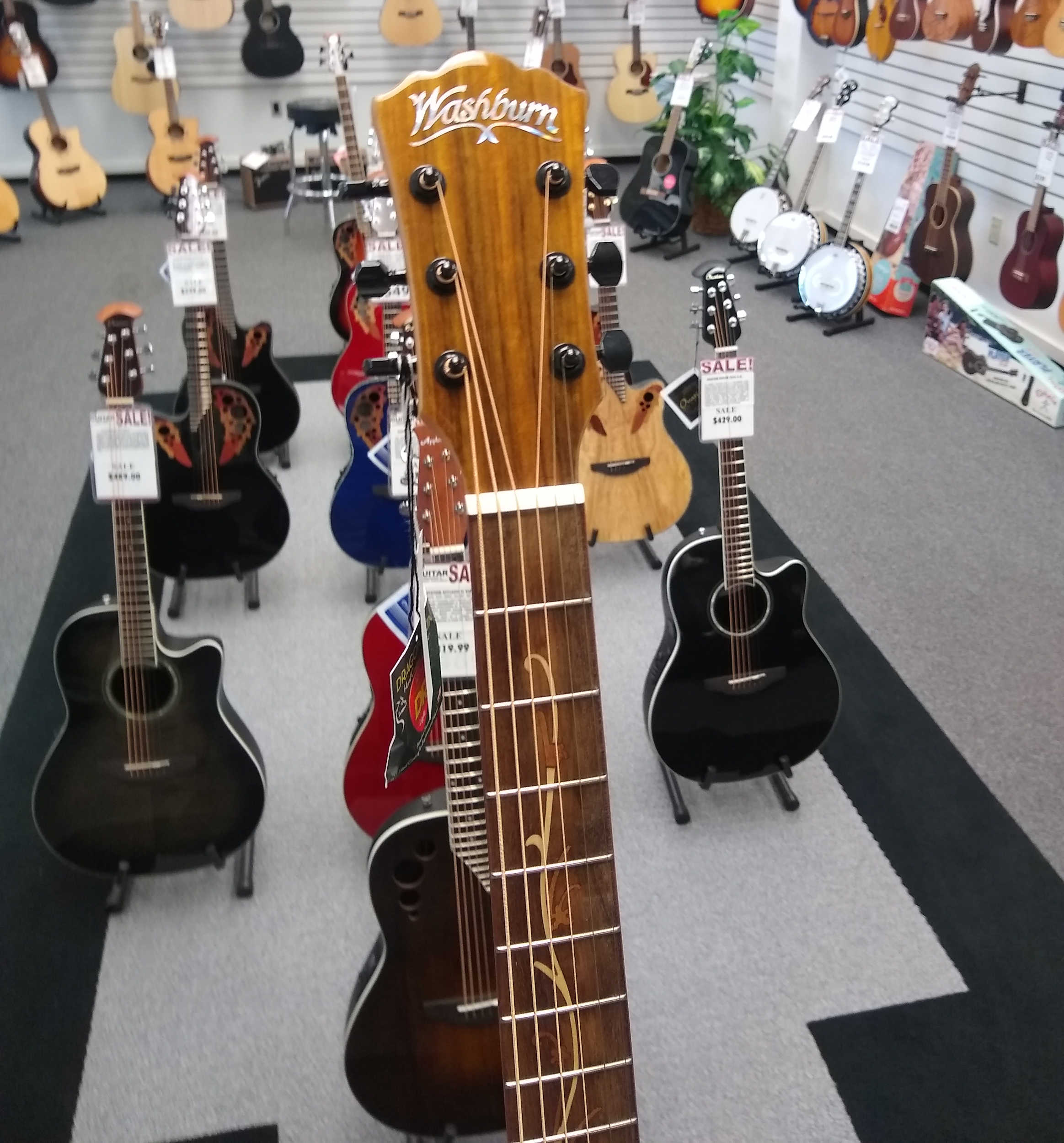 Washburn Bella Tono Vite S9V Acoustic Electric Guitar