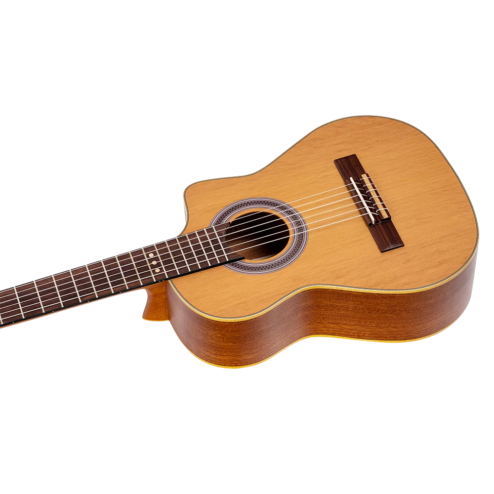 Ortega Requinto Series Pro Requinto Size Guitar Natural - RQ39