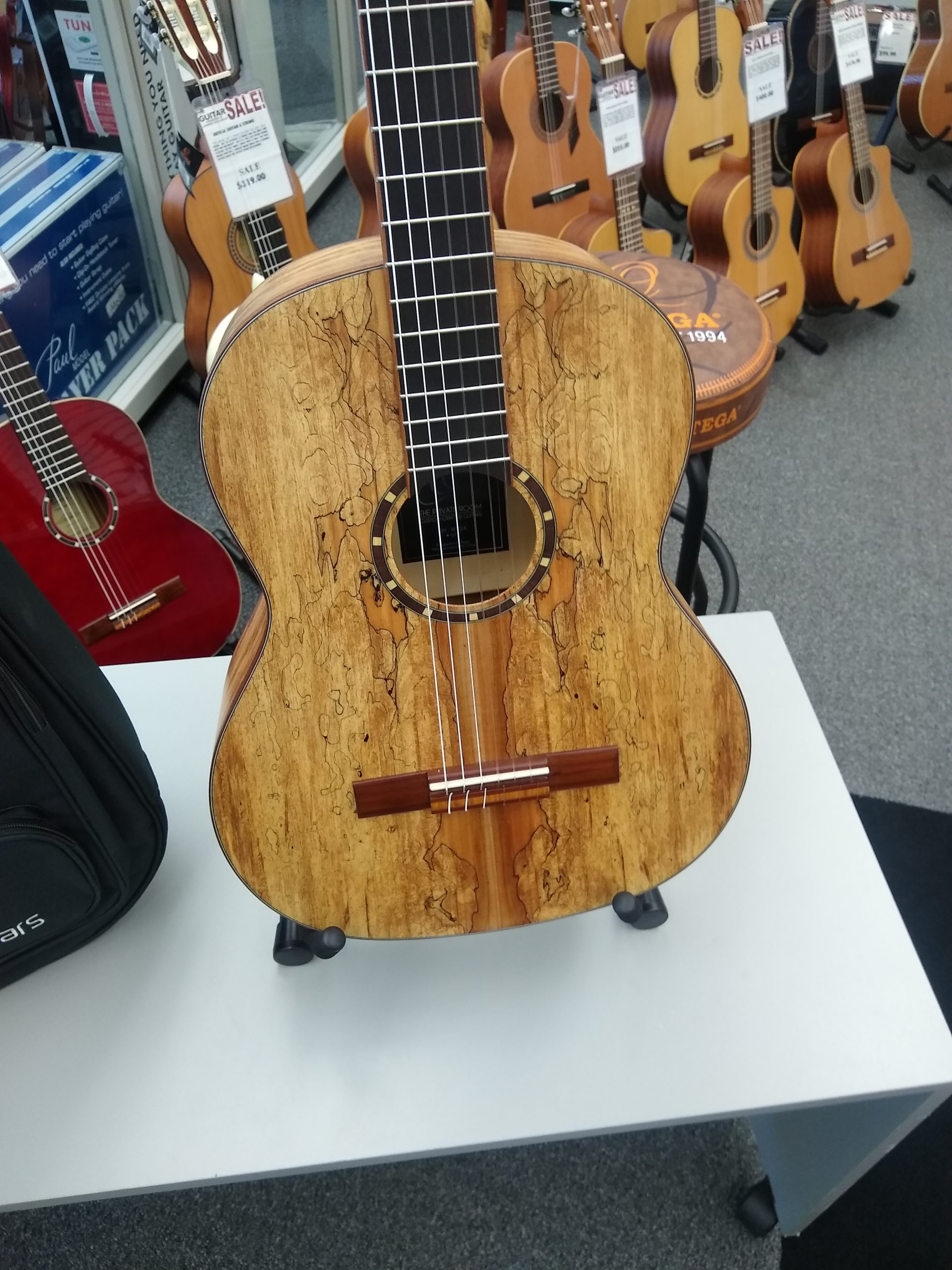 Ortega Private Room Spalted Maple Classical Guitar