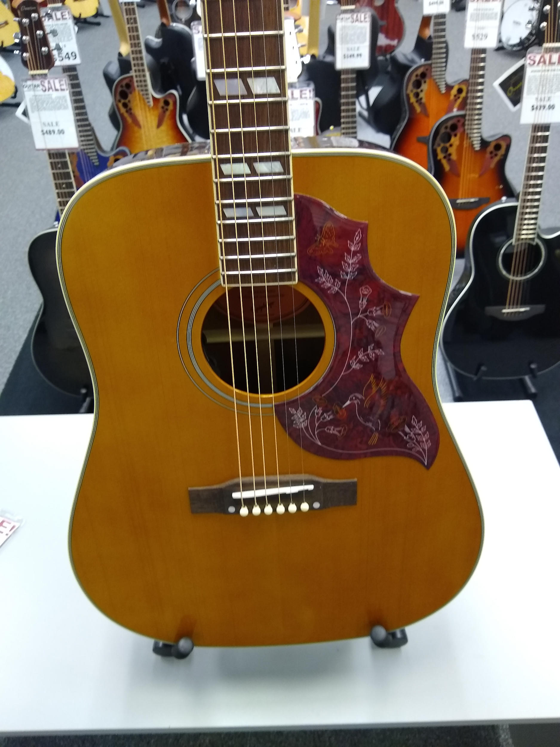 Epiphone Inspired By Gibson Hummingbird Natural Finish