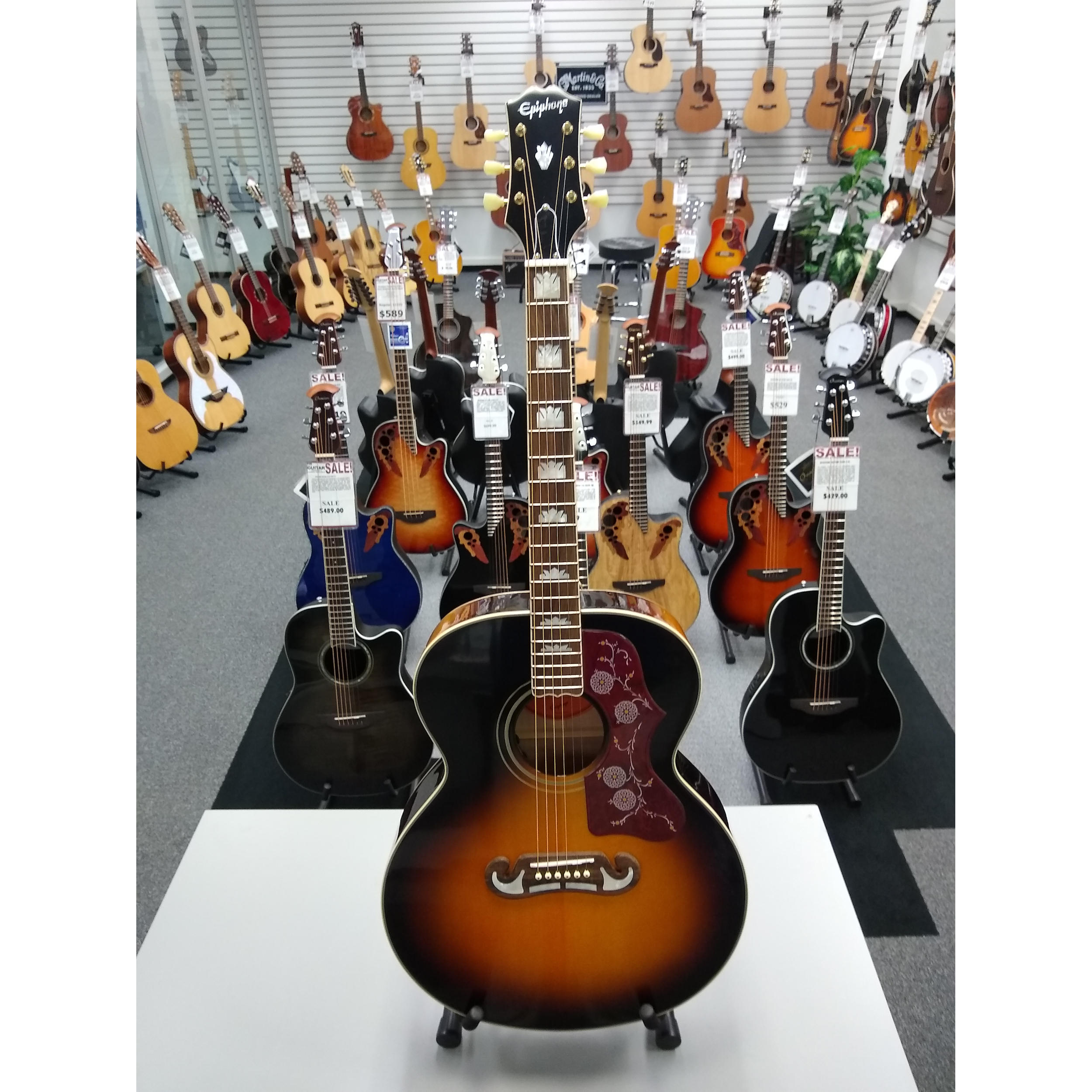 Epiphone Inspired By Gibson J200 Vintage Sunburst - Jim Laabs Music Store