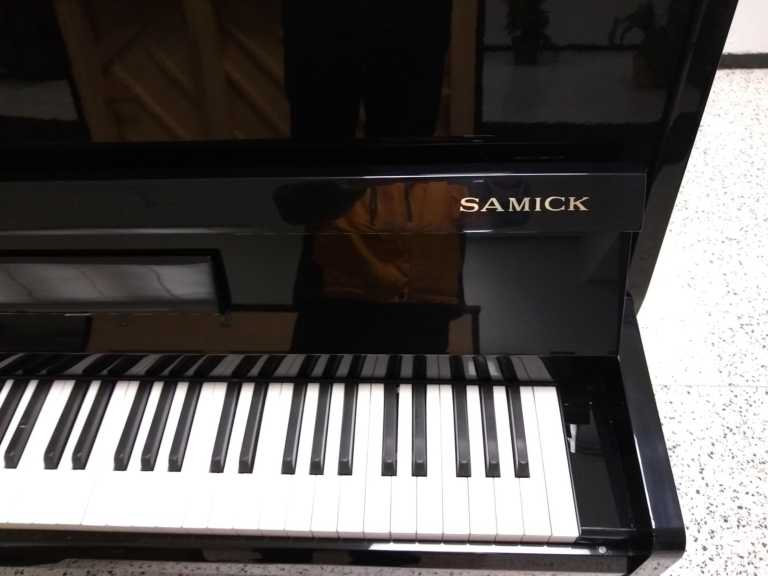 Samick Professional Upright Piano - Black Polish