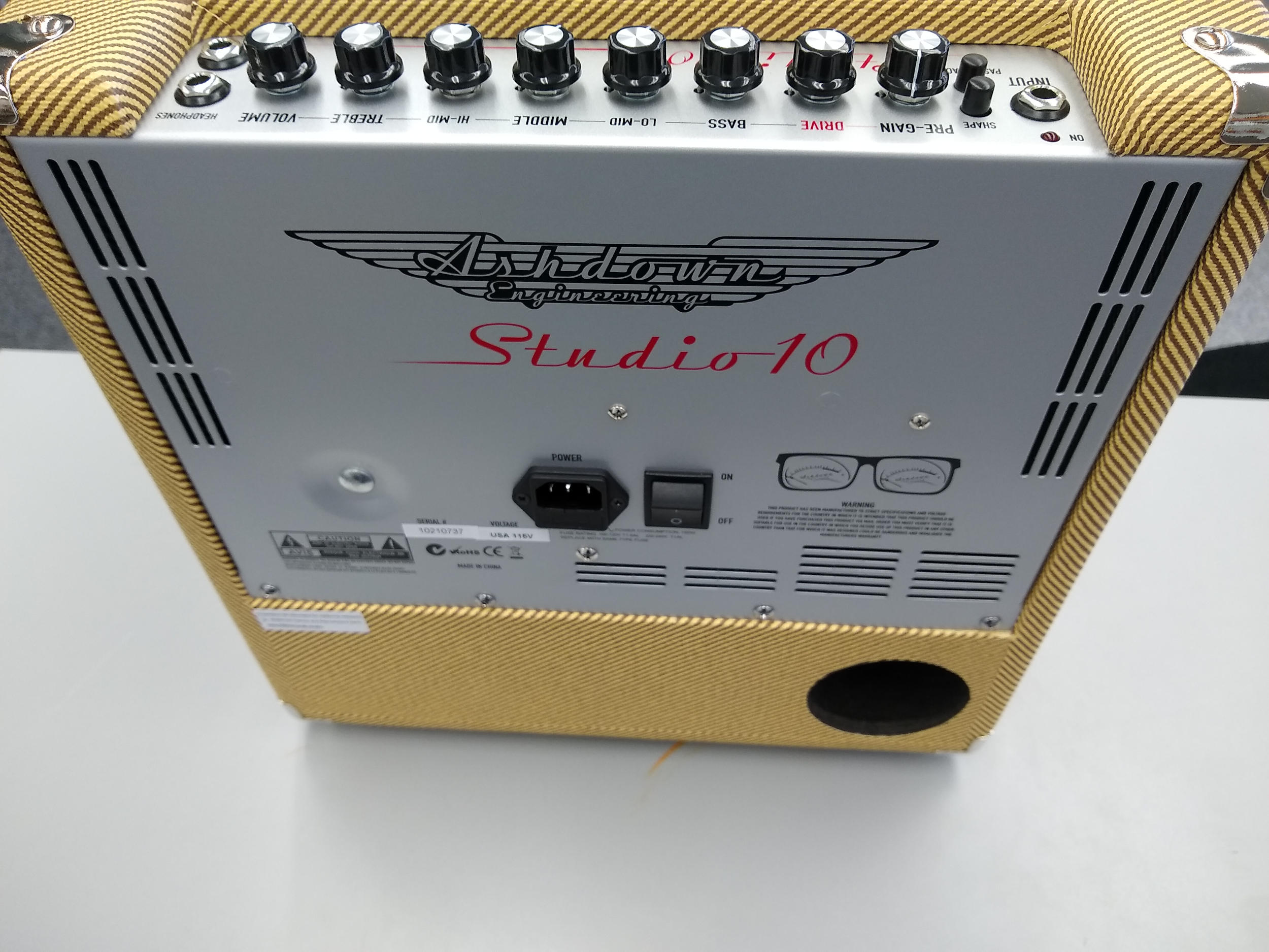 Ashdown Studio 10 Bass Amplifier 25th Anniversary Tweed