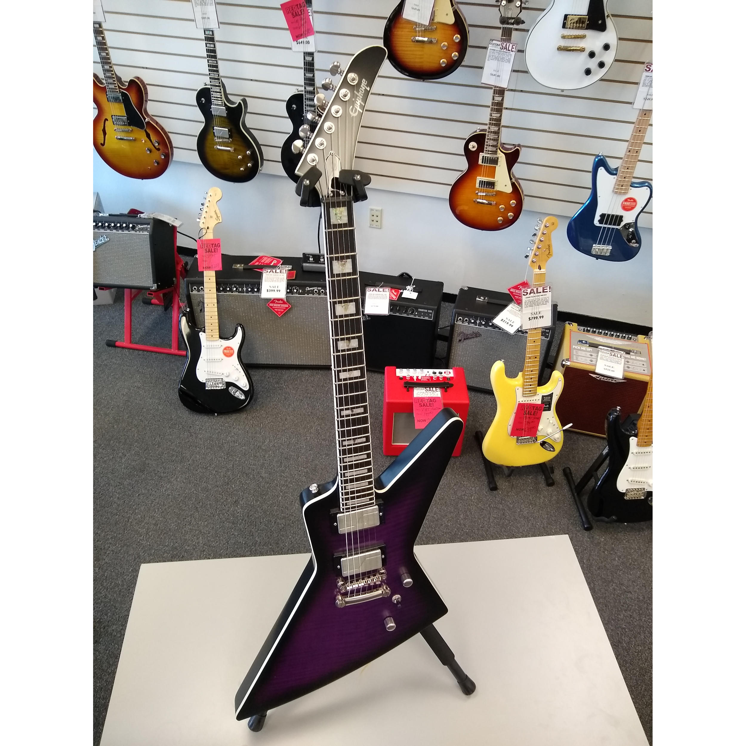 Epiphone Prophecy Extra Purple Tiger Striped