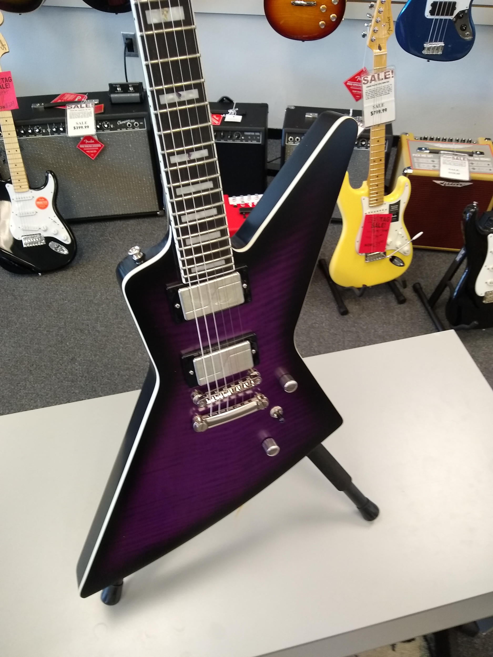 Epiphone Prophecy Extra Purple Tiger Striped