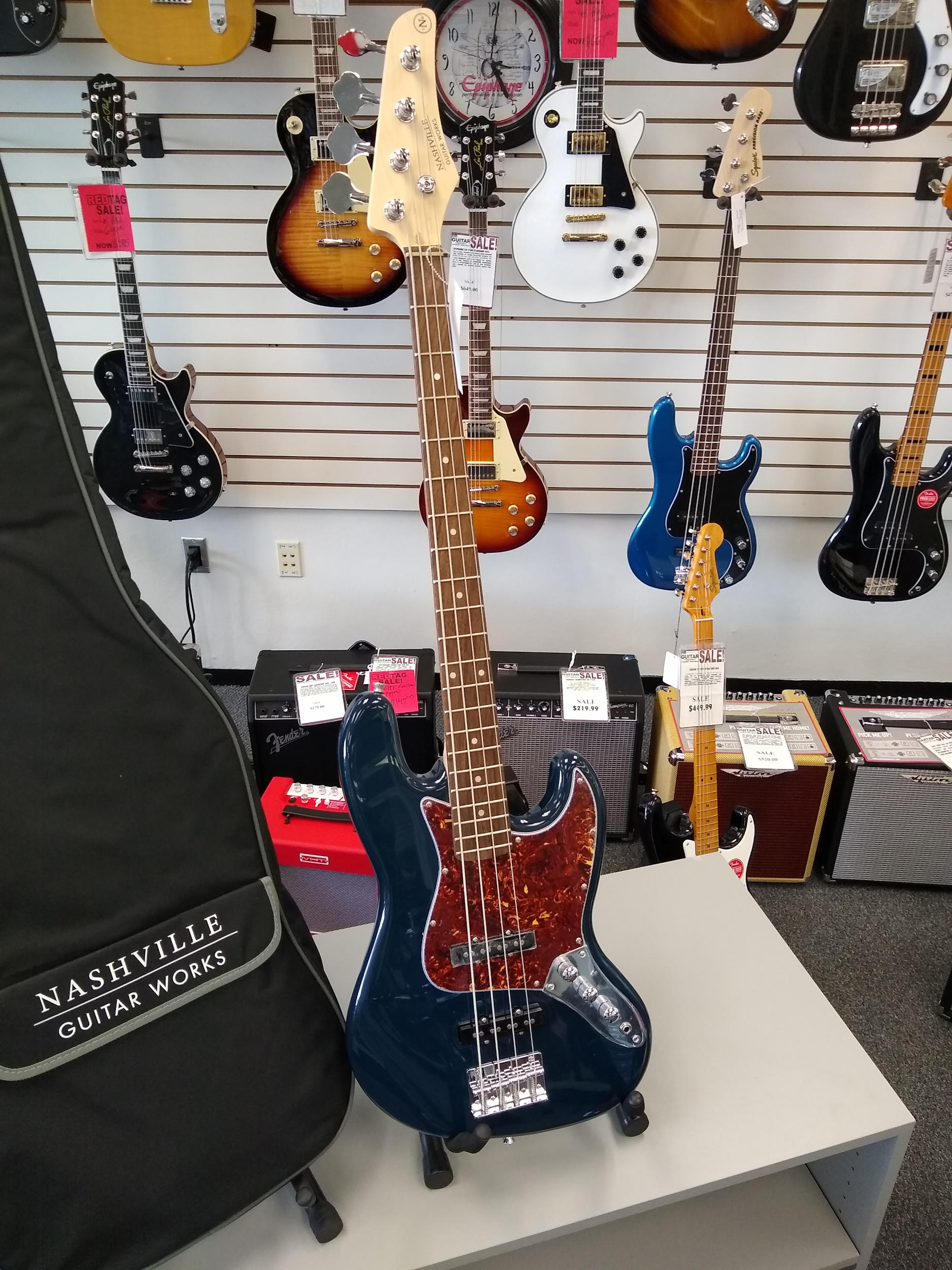 Nashville Guitarworks Custom 200J Bass Denim Blue