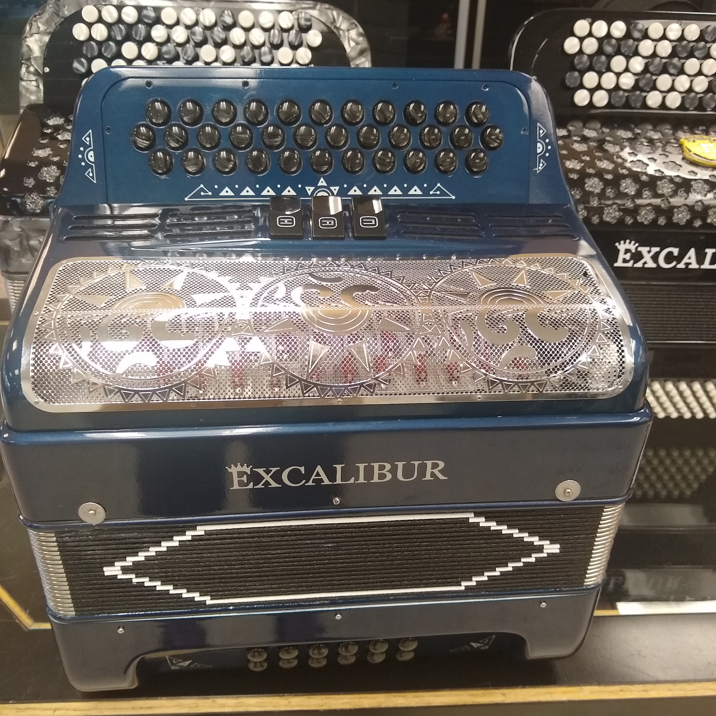 Excalibur Super Classic 3 Switch Button Accordion