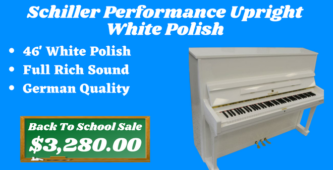 Schiller Performance Upright White Polish