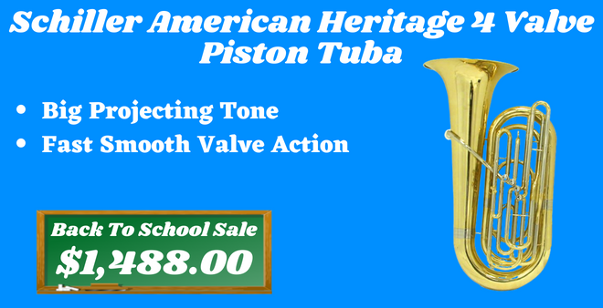 Schiller American Heritage 4 Valve Piston Tuba