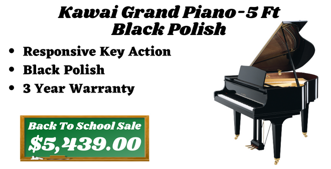 Kawai Grand Piano-5 Ft Black Polish