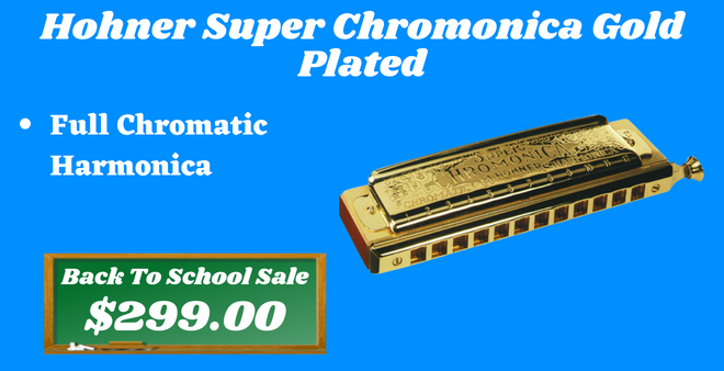 Hohner Super Chromonica Gold Plated