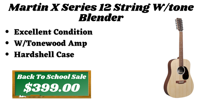 Martin X Series 12 String W/tone Blender