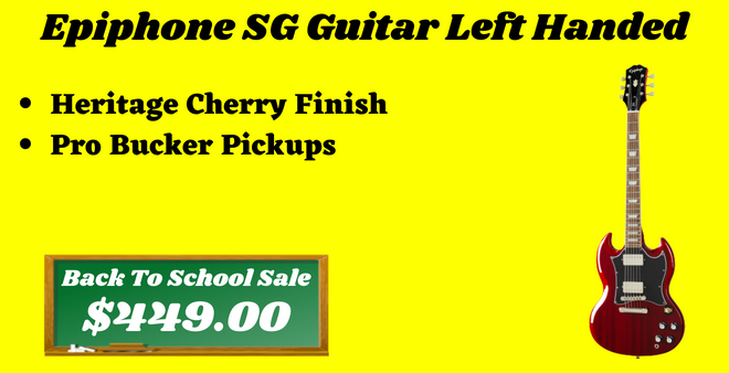 Epiphone SG Guitar Left Handed