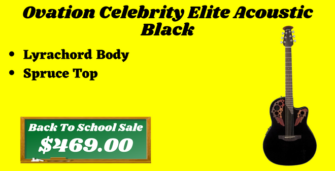 Ovation Celebrity Elite Acoustic Black