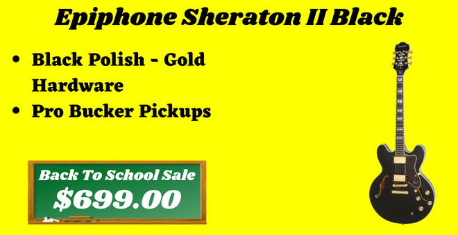 Epiphone Sheraton II Black