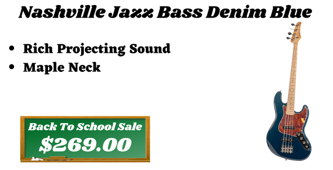 Nashville Jazz Bass Denim Blue