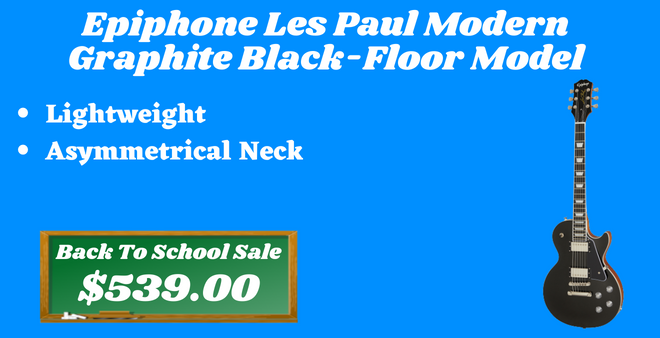Epiphone Les Paul Modern Graphite Black-Floor Model