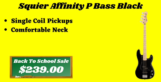 Squier Affinity P Bass Black