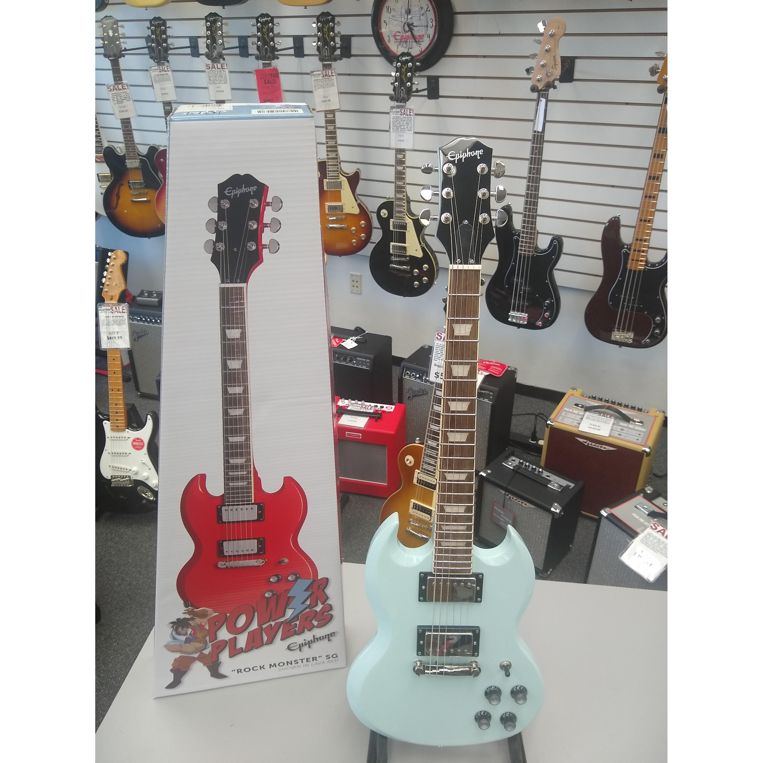 Epiphone Power Player SG 3/4 Size Guitar Ice Blue