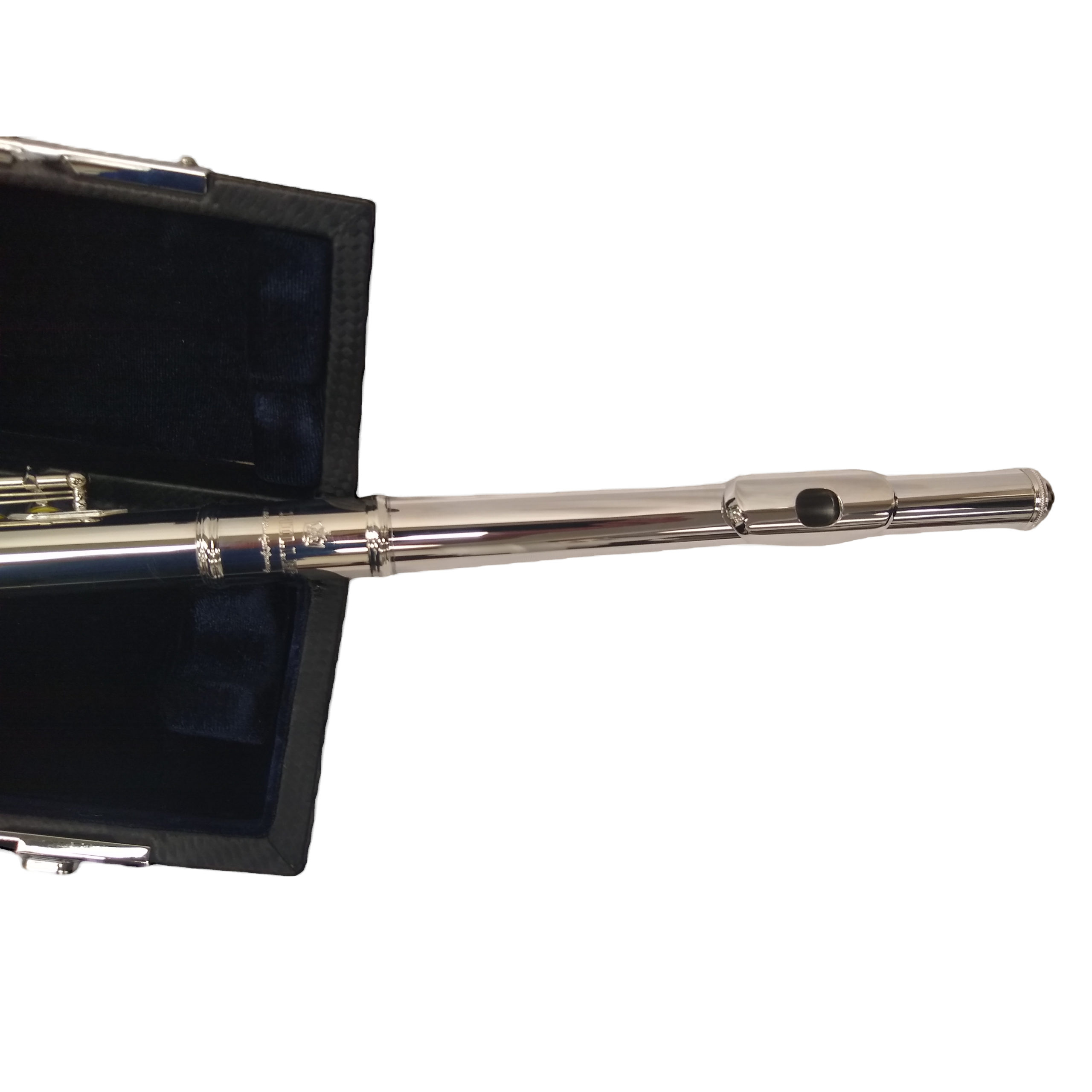 Schiller Model 300 Flute W/Sterling Silver Lip Plate and Engraving