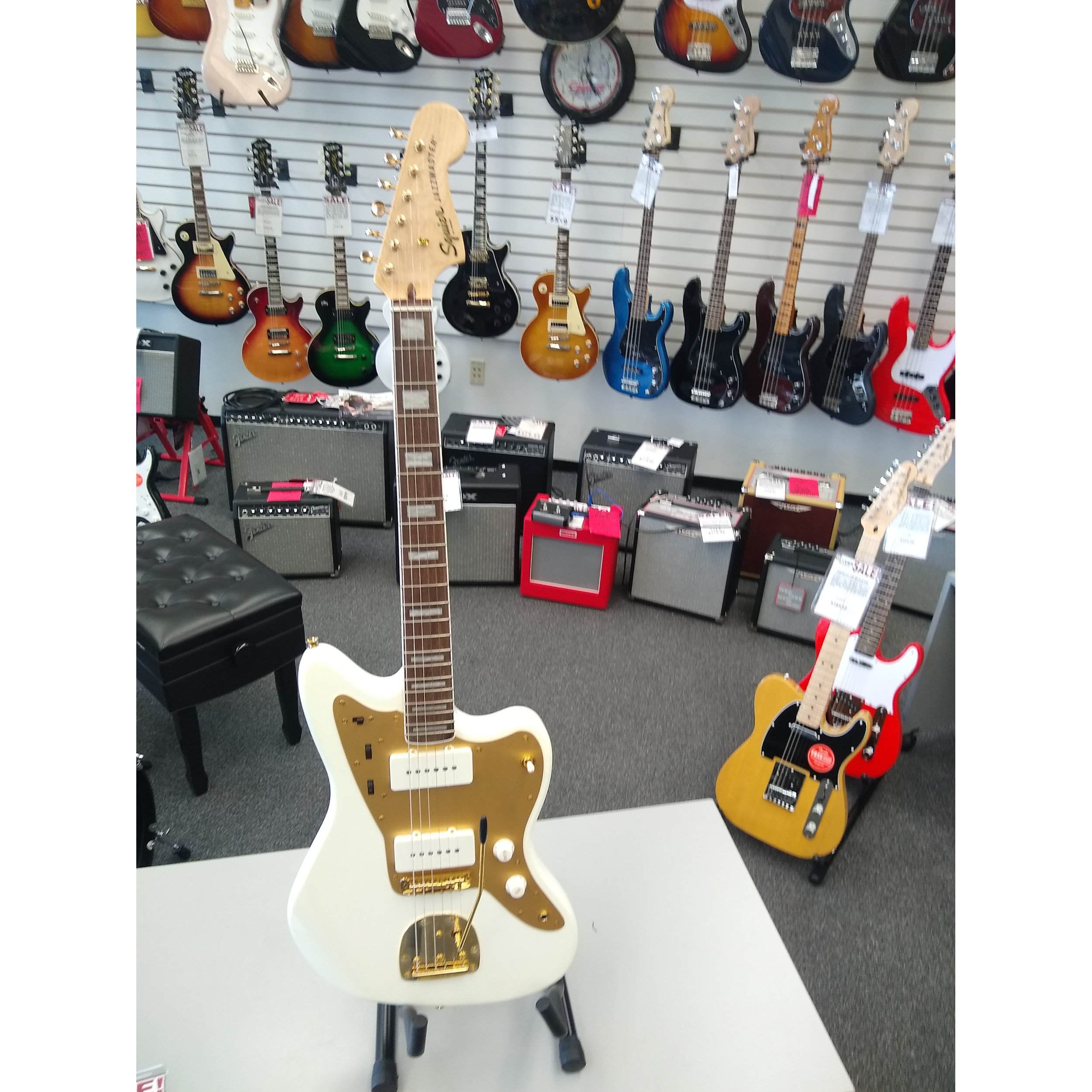 Squier 40th Anniversary Jazzmaster Gold Edition - Jim Laabs Music 