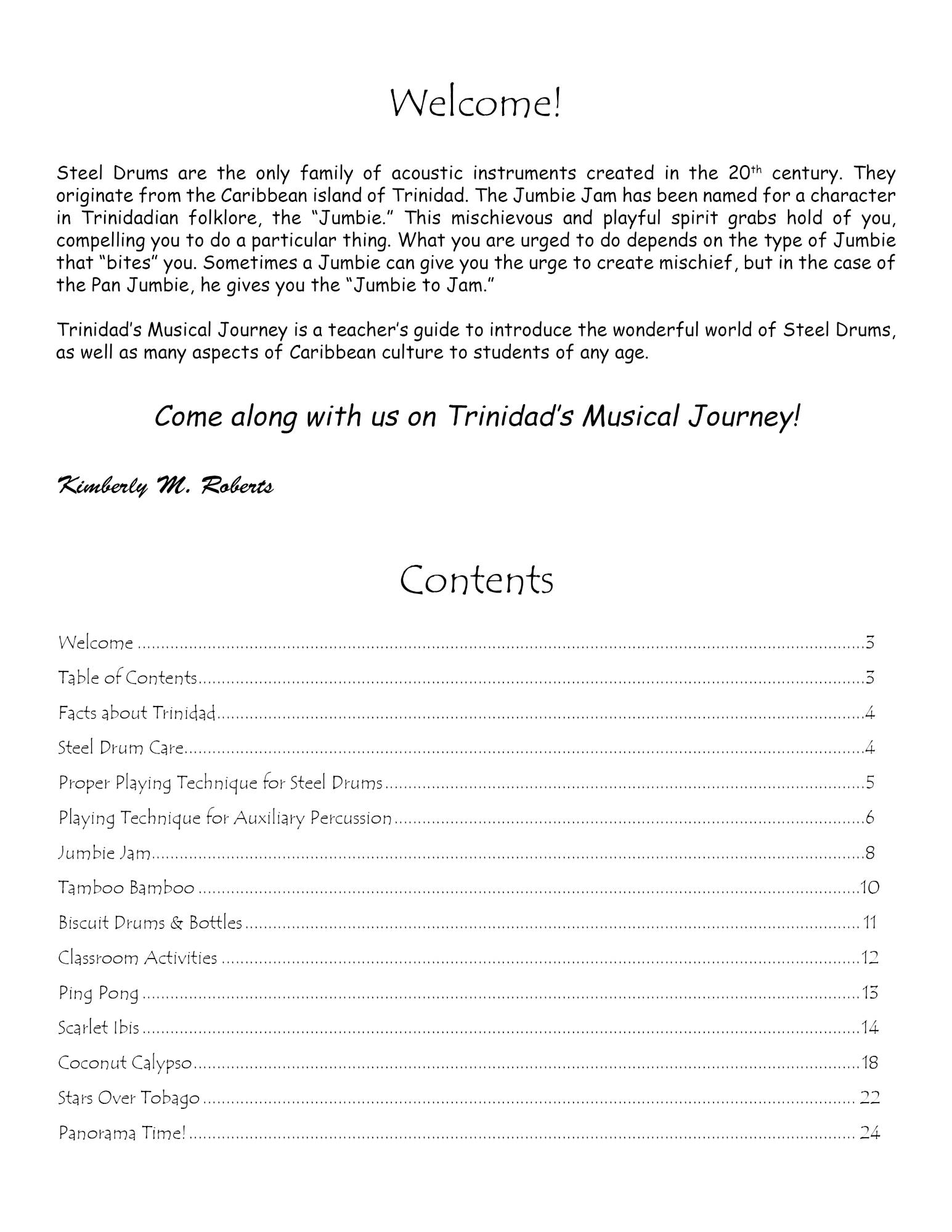 Panyard Jumbie Jam Trinidad's Musical Journey - Comprehensive Teacher's Guide